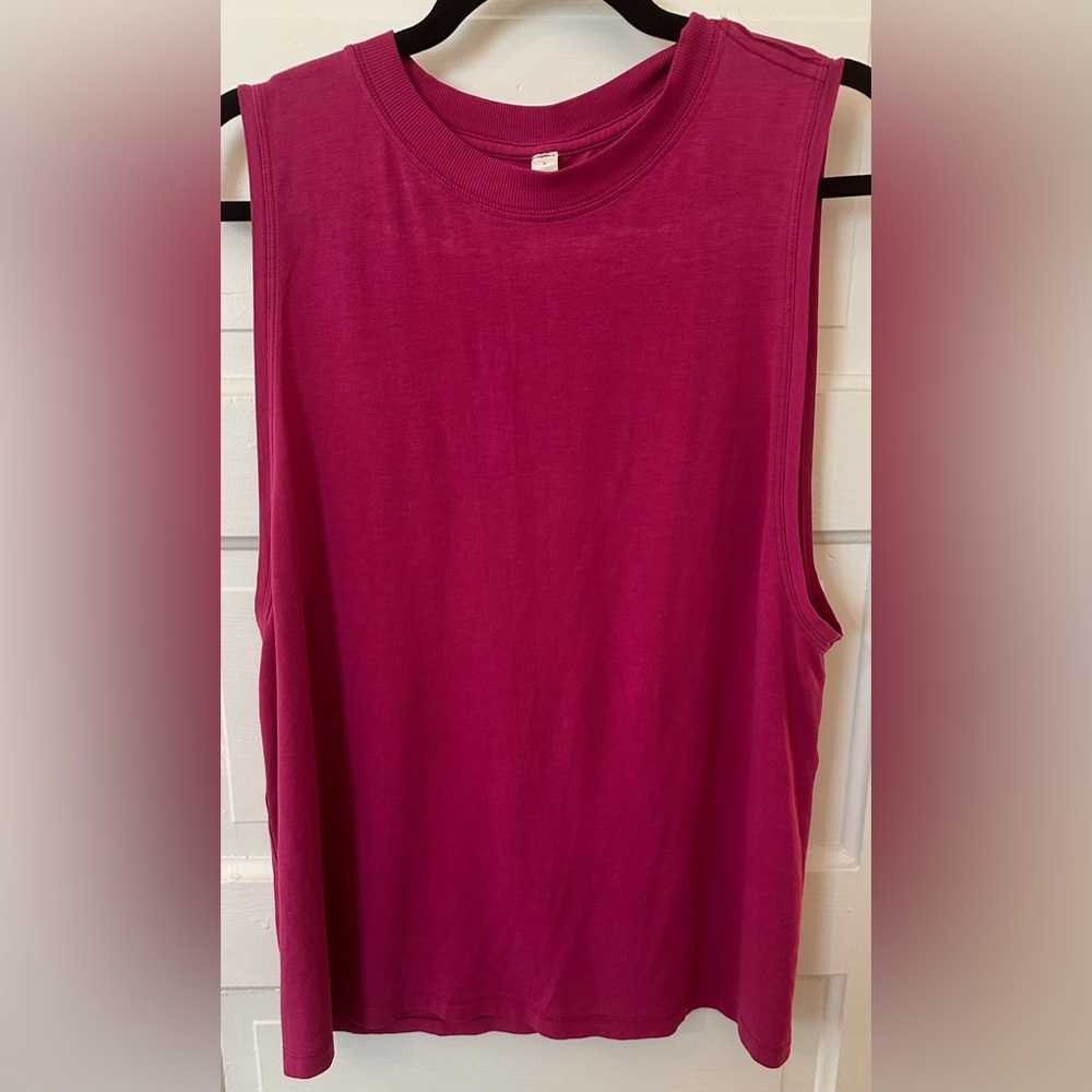 Lululemon All Yours Tank Top Ripened Raspberry Sz 6